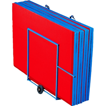 Chariot de transport vertical pour tapis