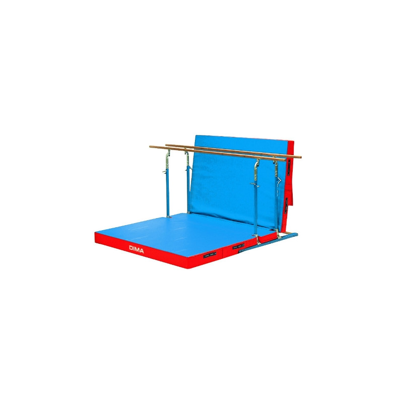 Free standing mixed bars with rollers and mattress   