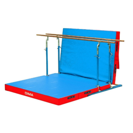 Free standing mixed bars with rollers and mattress   