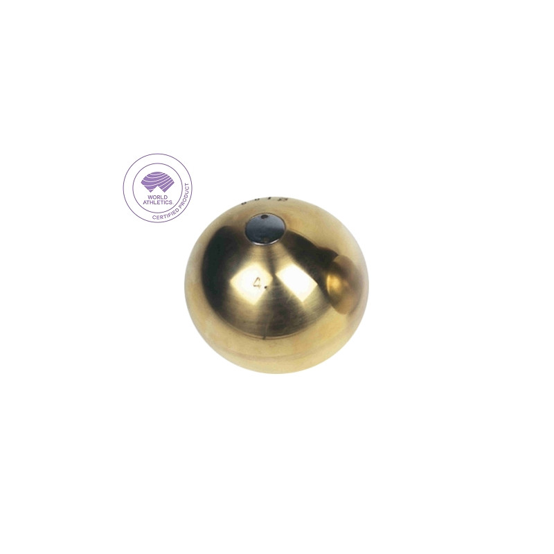 Iaaf certified brass-plated steel shot