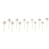 Short throwing distance field markersset of 12