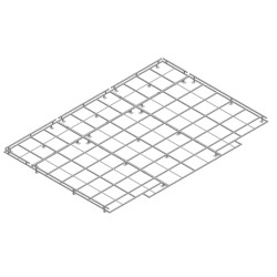 Galvanized platform for training and initiation high jump landing systems