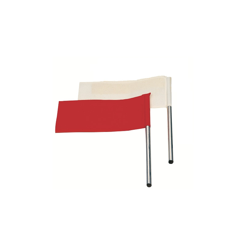 Officials' flags red/white(per pair)