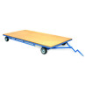 Equipment cart with towing bracket