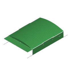 Integral shed on fixed wheels for concept iv pole-vault landing system10.00 x 6.50m