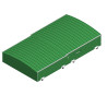 Shed on fixed wheels for concept iii high jump landing system 8.50 x 4.80m