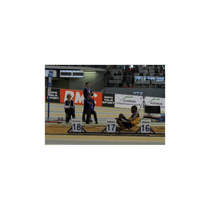 Steel distance indicator stand for long/triple jump