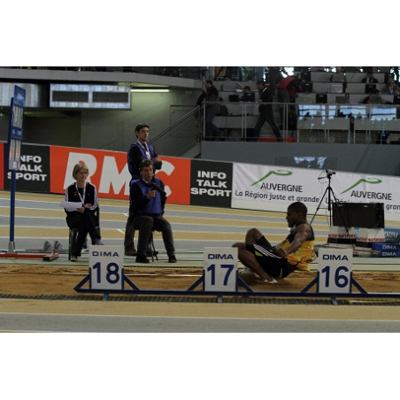 Steel distance indicator stand for long/triple jump