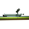 Laser optic measuring devicefor long jump/triple jump