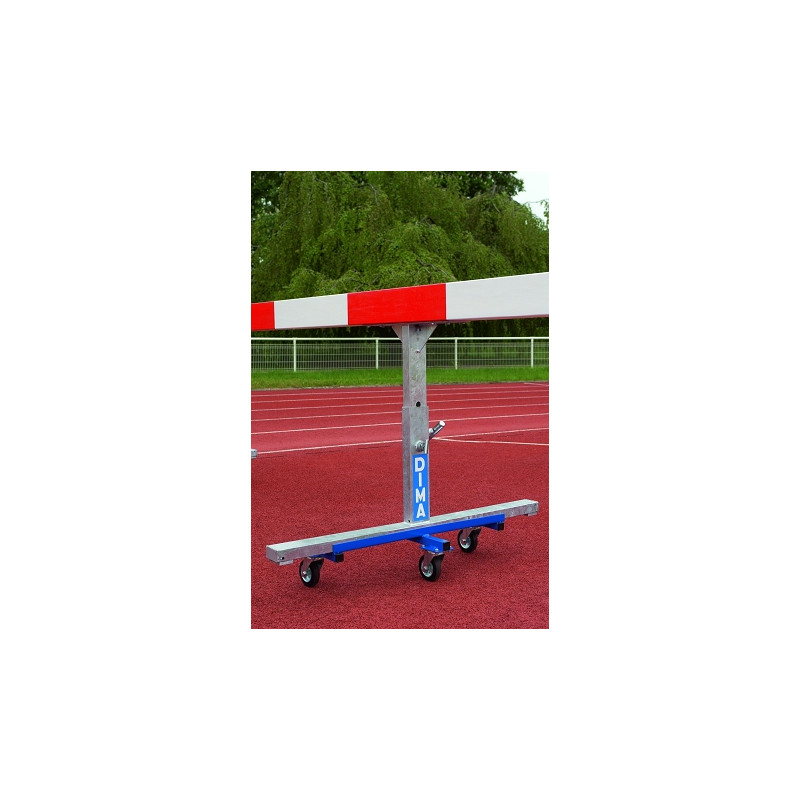 Cart for steeplechase barrier/gymnastic beamper pair