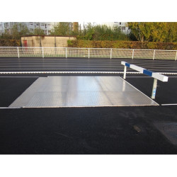 Recouvrement aluminium pour fosse de steeple(profondeur 50 a 70 cm)