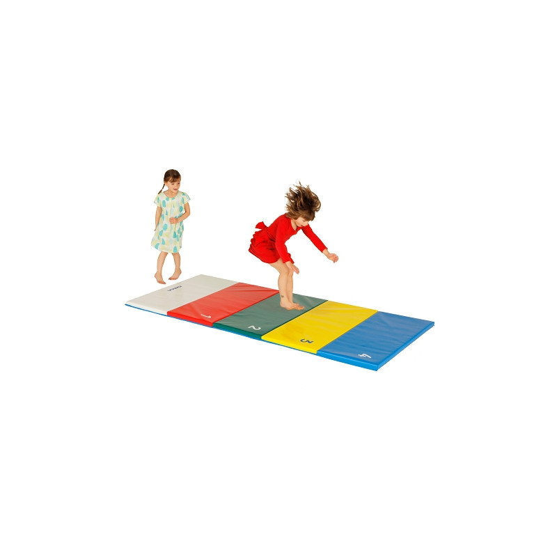 MULTICOLORED FOLDABLE MAT - 250X100X3CM - DIMASPORT