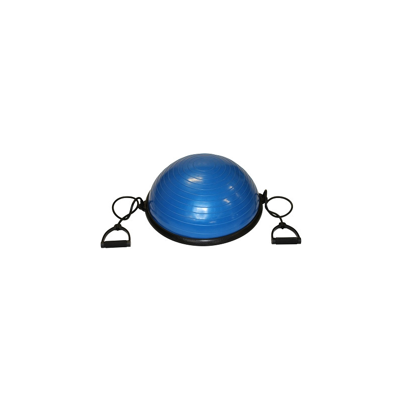 BOSU, BALLON D'ÉQUILIBRE AVEC POMPE ET POIGNÉES - 58 CM - DIMASPORT