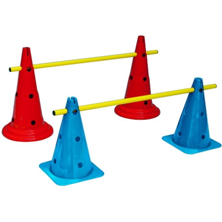 Haie multi-fonction cones a hauteur reglablelot de 3