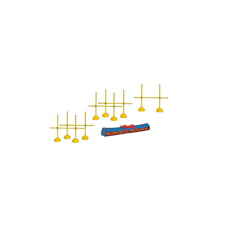 Multi-function hurdleswith base to be filledset of 5