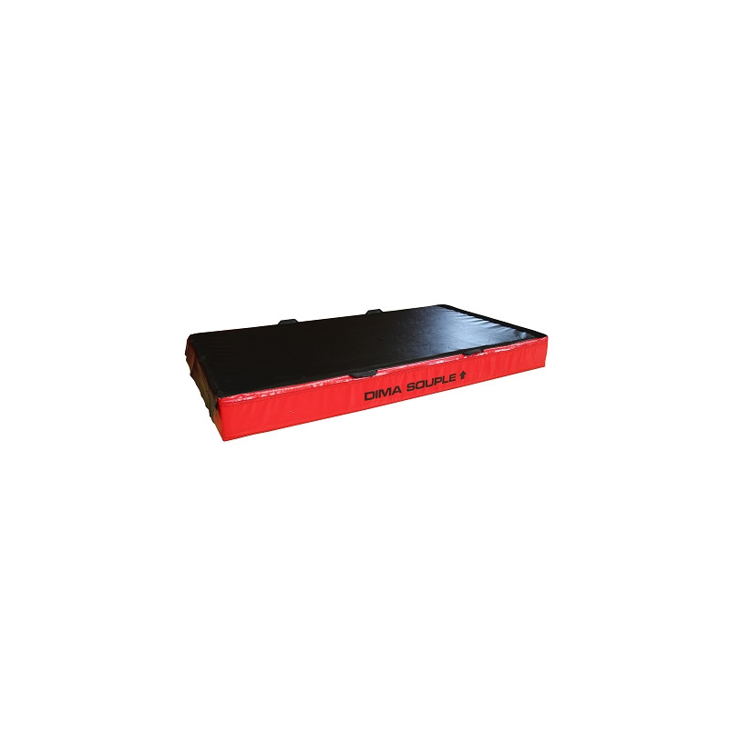 Dual density reversible mat with attachment strips