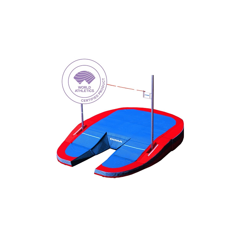 Concept iv modular pole vault landing system9.50 x 6.20 x 0.87/0.37m