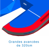 Concept iv modular pole vault landing system9.50 x 6.20 x 0.87/0.37m