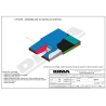 International single cover pole vault landing system 8.00 x 6.00 x 0.80/0.40m