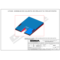 International single cover pole vault landing system 8.00 x 6.00 x 0.80/0.40m