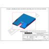 International single cover pole vault landing system 8.00 x 6.00 x 0.80/0.40m