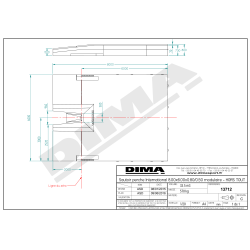 International single cover pole vault landing system 8.00 x 6.00 x 0.80/0.40m