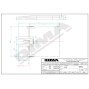 International single cover pole vault landing system 8.00 x 6.00 x 0.80/0.40m