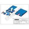 International single cover pole vault landing system 8.00 x 6.00 x 0.80/0.40m