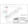 International single cover pole vault landing system 8.00 x 6.00 x 0.80/0.40m